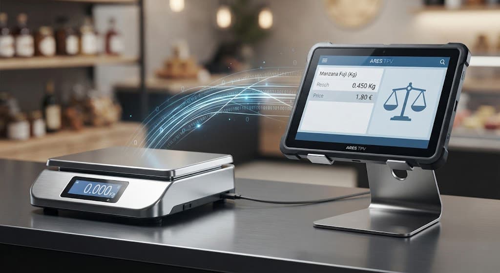 Conexión balanzas a TPV Ares para automatización de pesaje