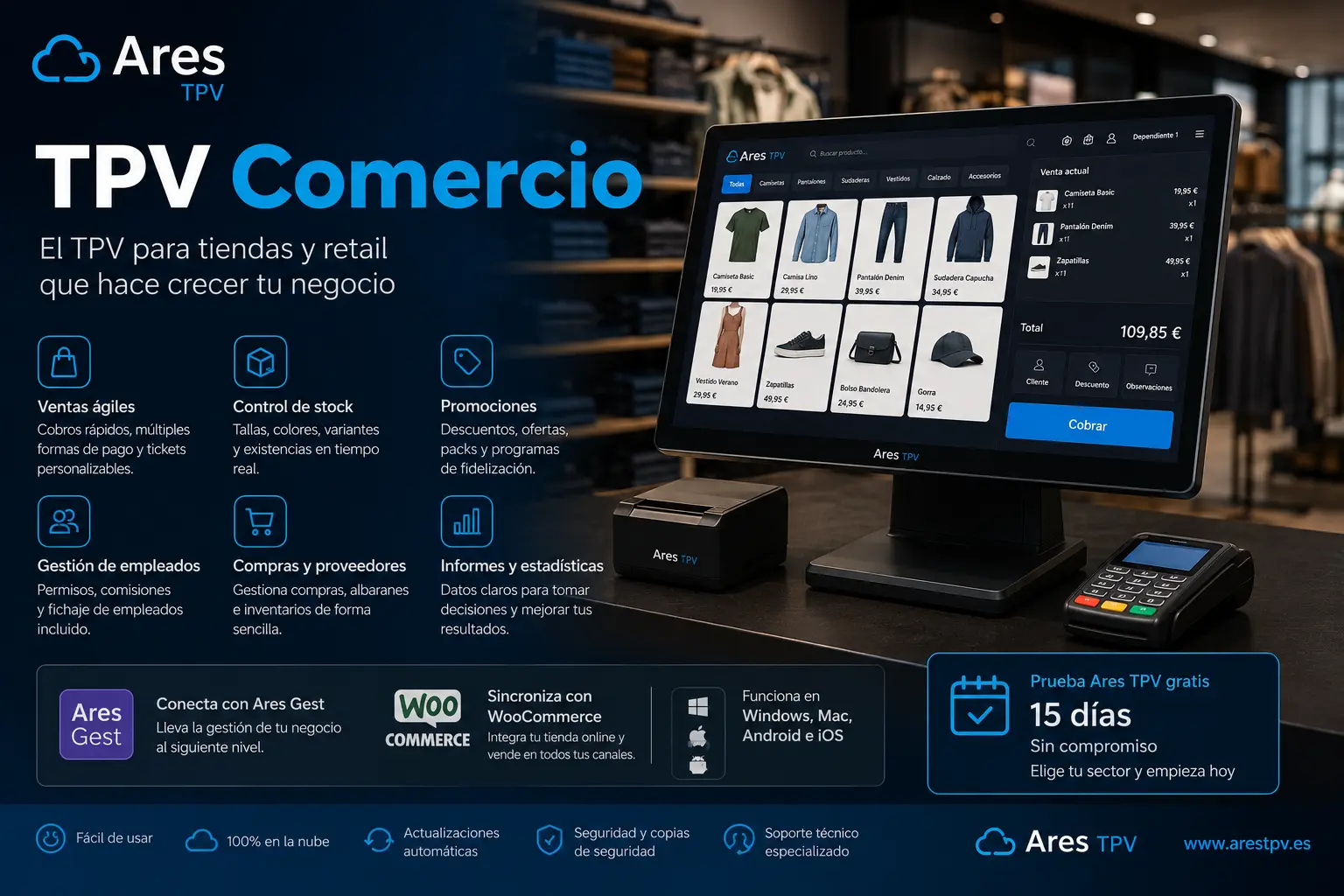 TPV Comercio Ares TPV